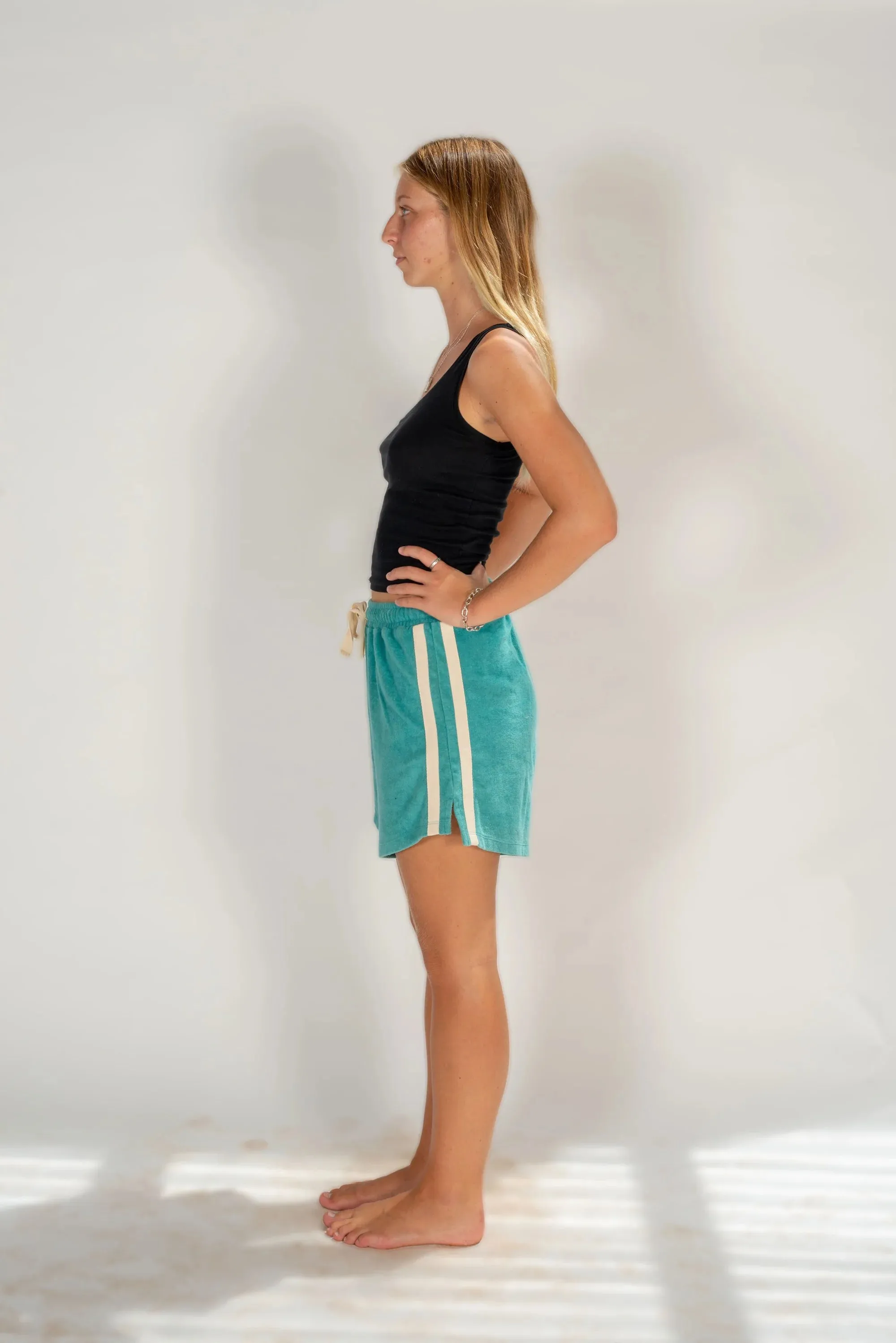ATMOSEA Terry towelling short - Blue crush