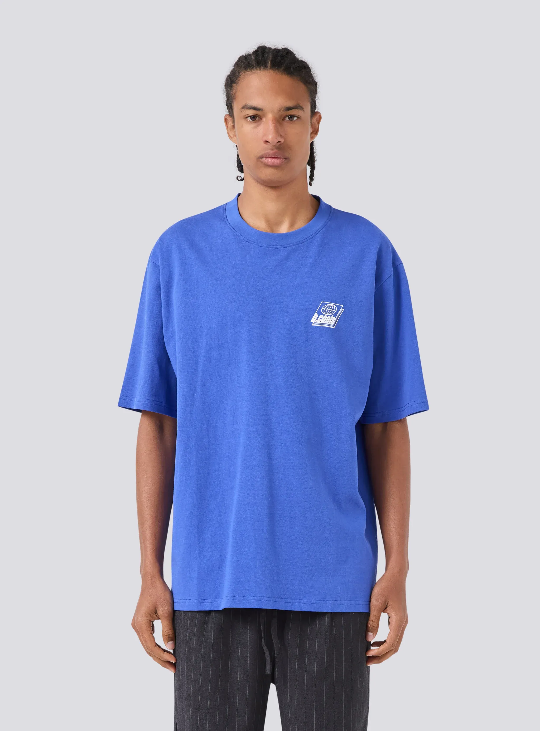 BARNEY COOLS  Blueprint tee - Cyber blue
