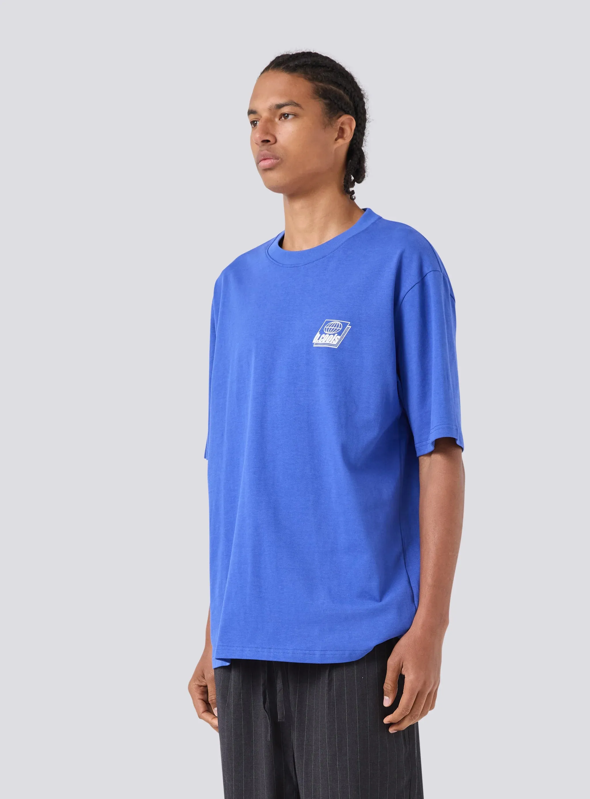 BARNEY COOLS  Blueprint tee - Cyber blue