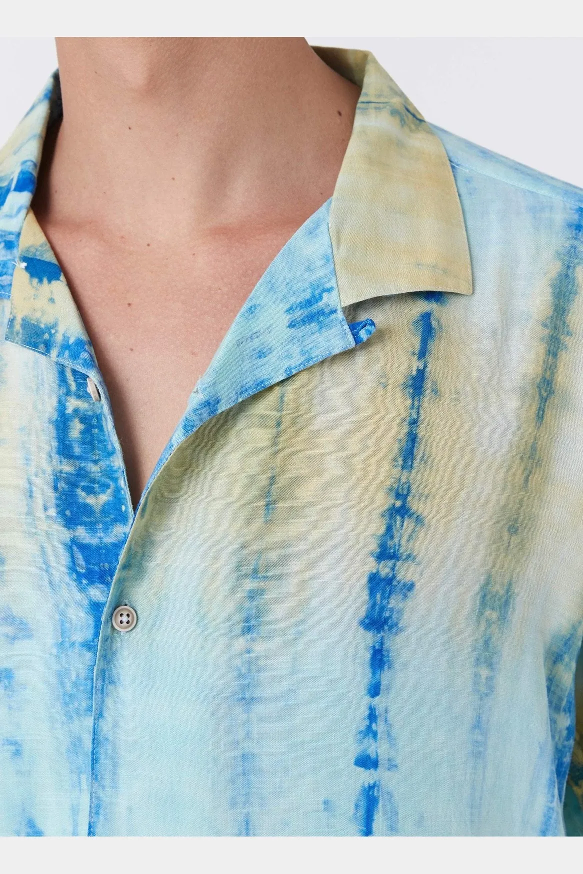 BARNEY COOLS resort linen shirt casa tie dye