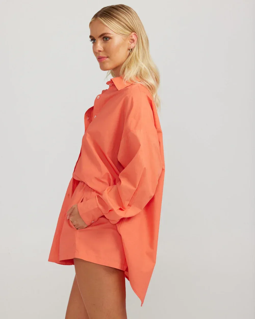 CHARLIE HOLIDAY Coral Maple Shirt