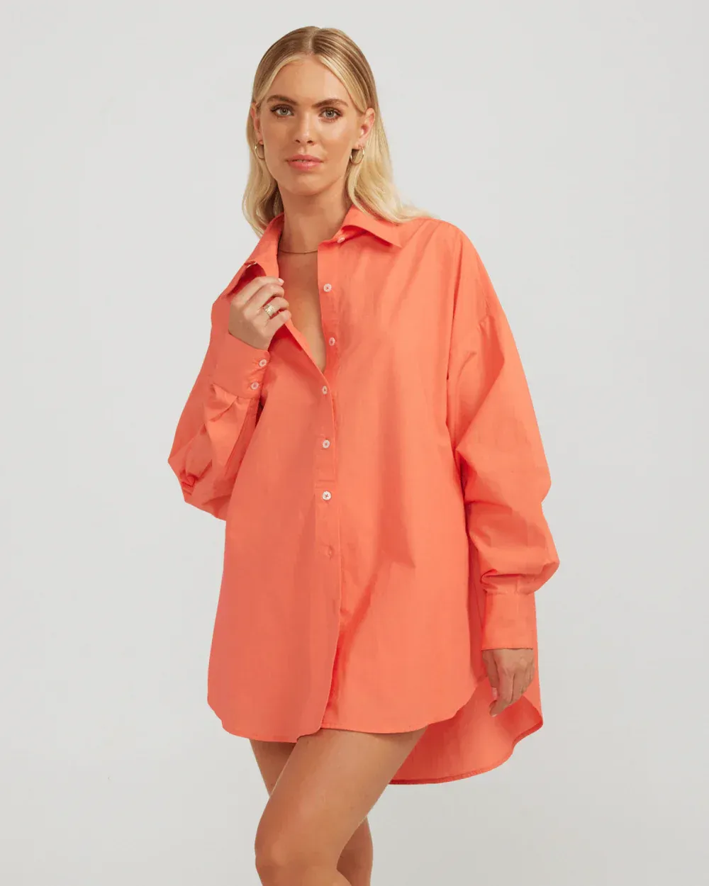 CHARLIE HOLIDAY Coral Maple Shirt