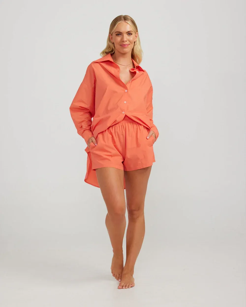CHARLIE HOLIDAY Coral Maple Shirt
