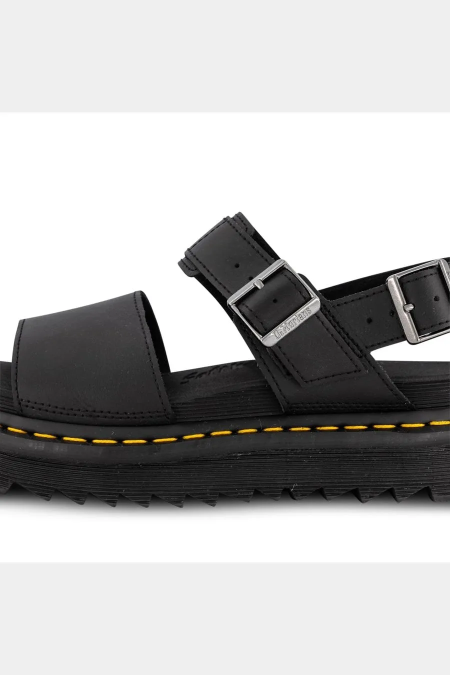 Dr martens voss single strap sandal - black hydro