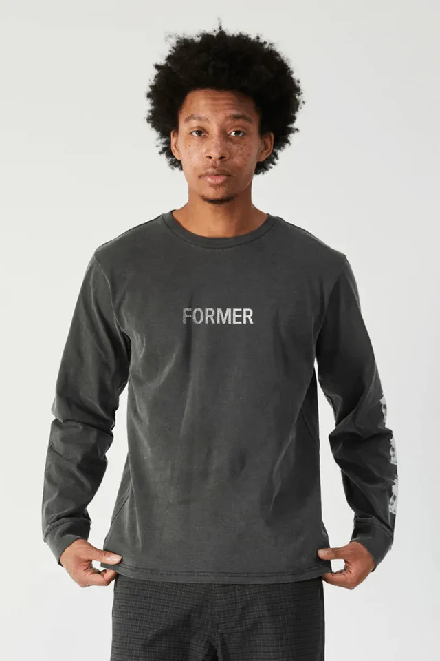 Former low end legacy longsleeve tee - washed black