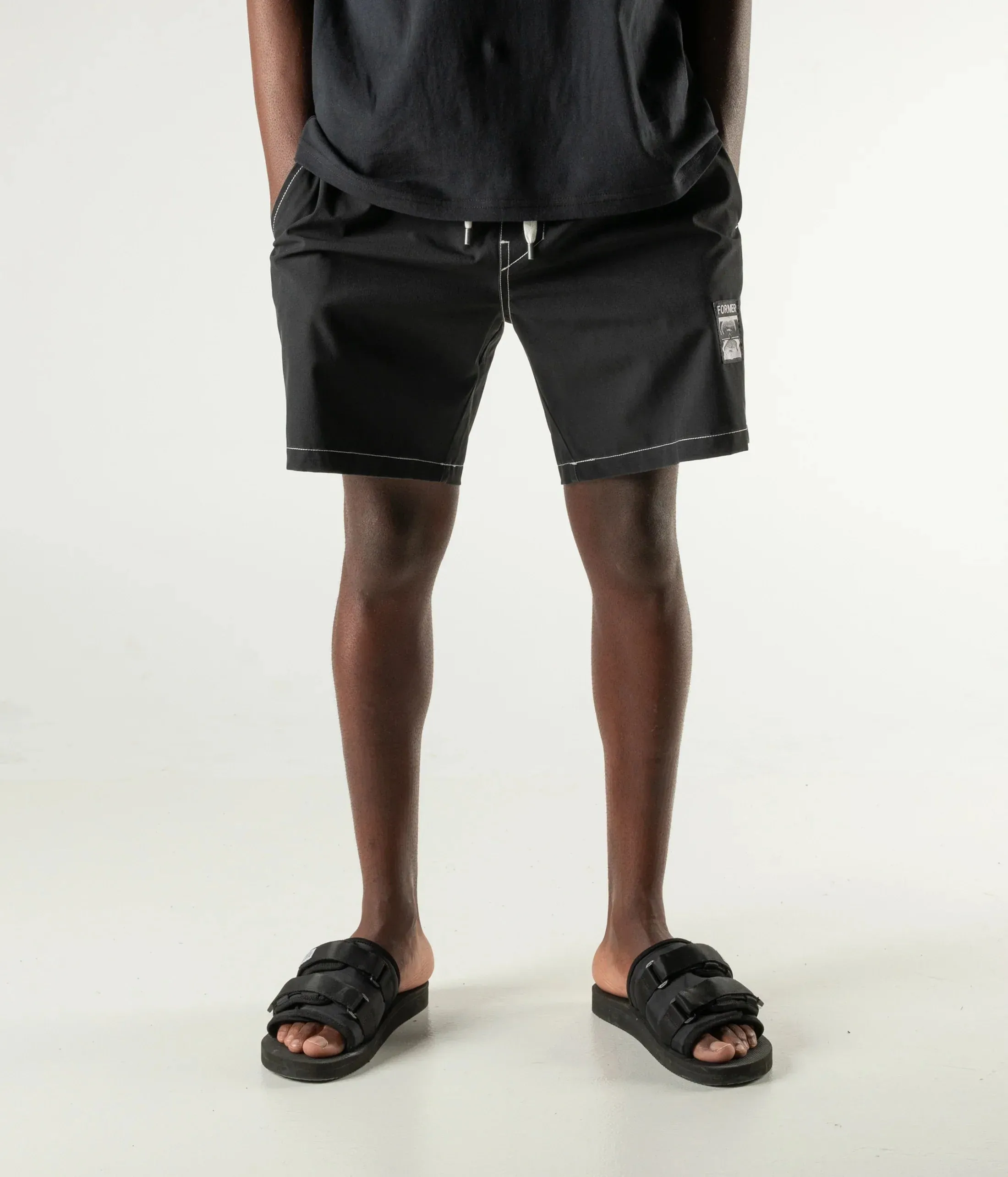 Former swans baggy trunk - black