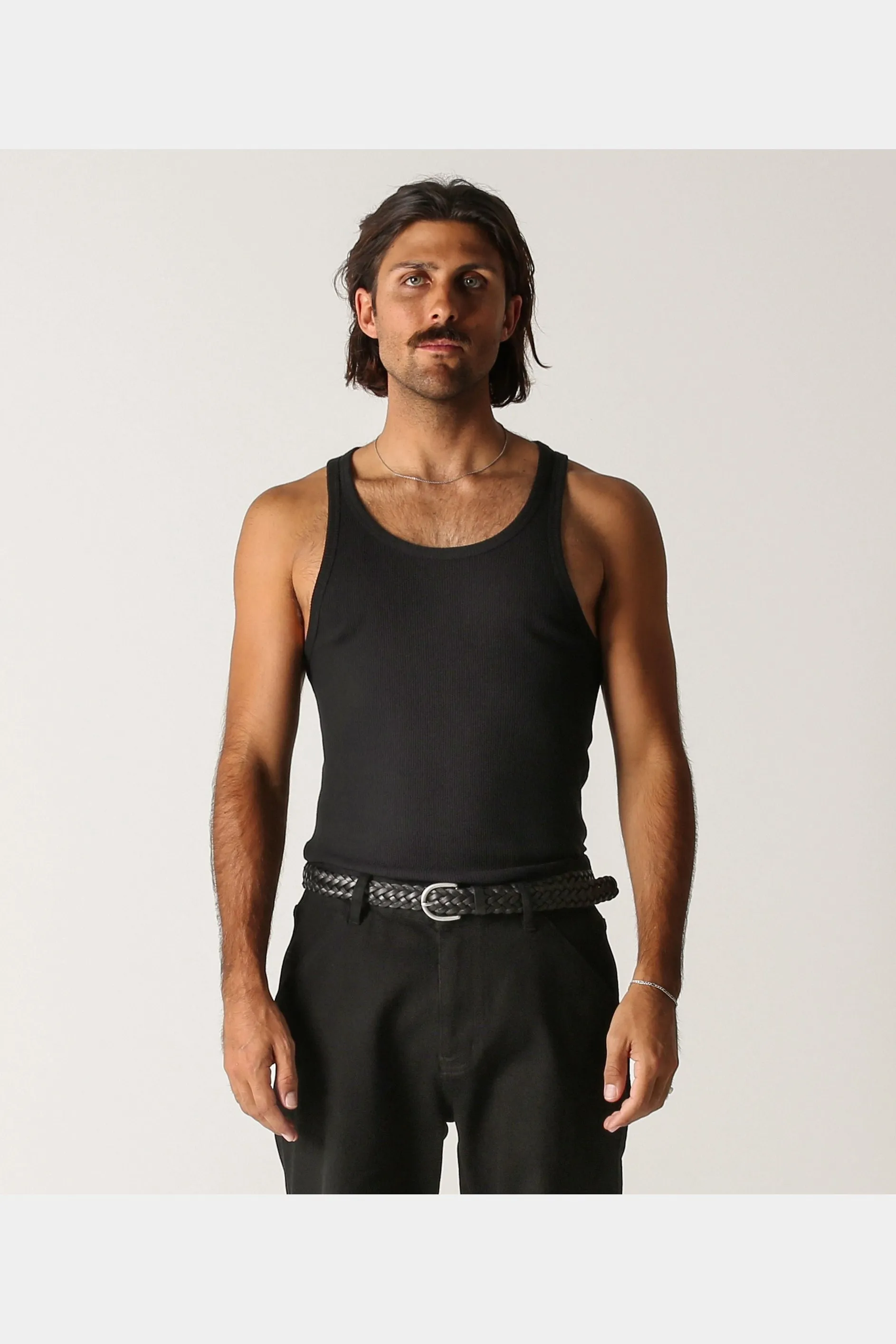 FORMER Uniform ribbed singlet - Black/navy/white