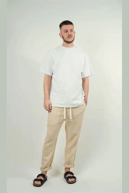 KORE amalfi linen pant - sand
