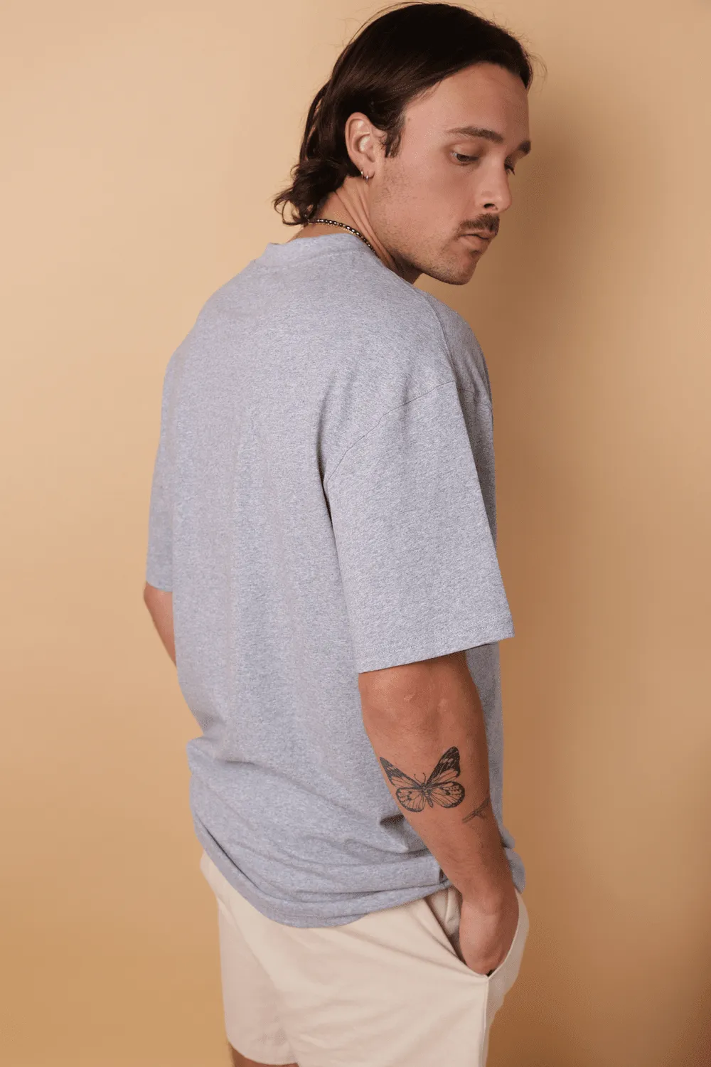 KORE basic tee - ash marle