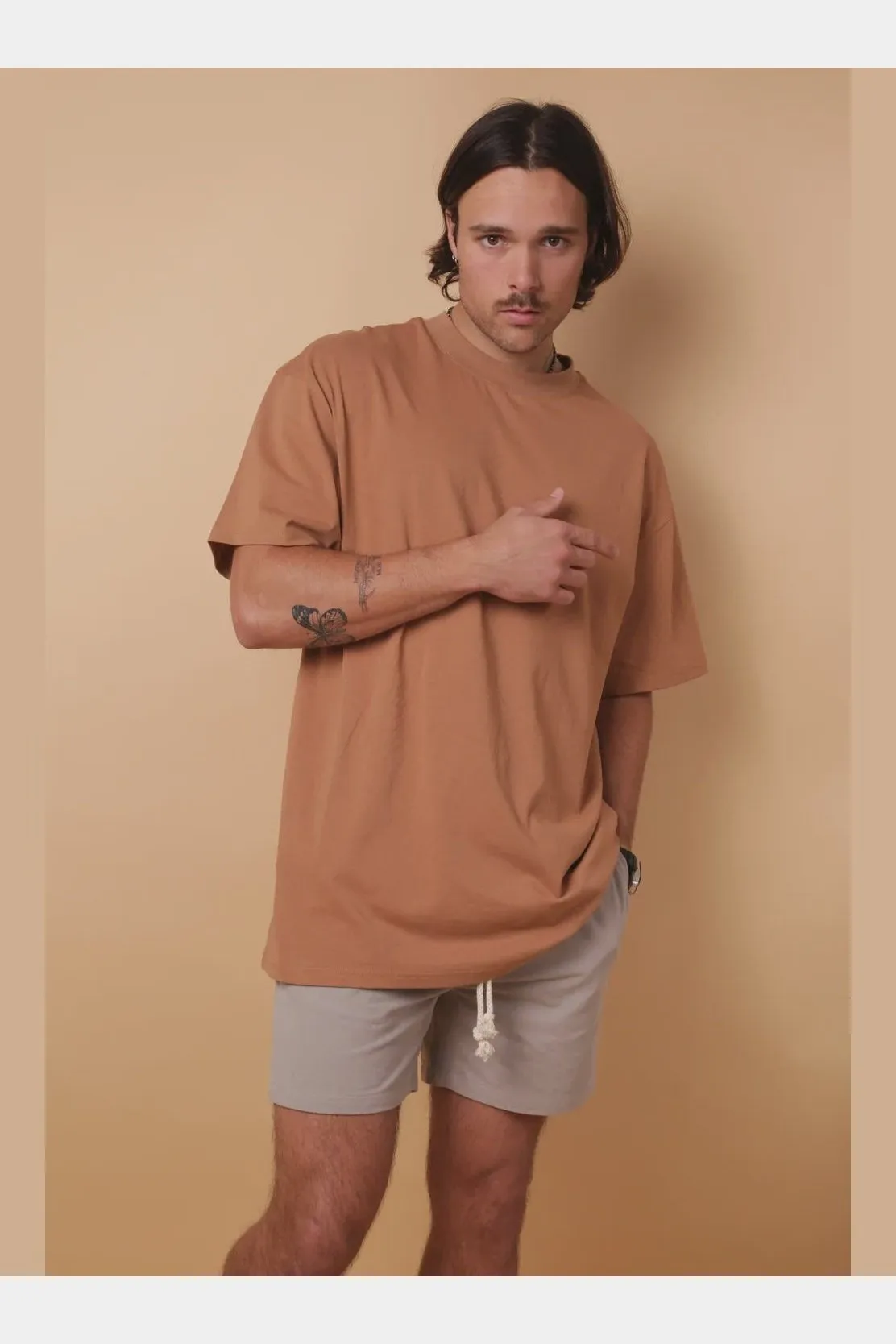 KORE basic tee - taupe