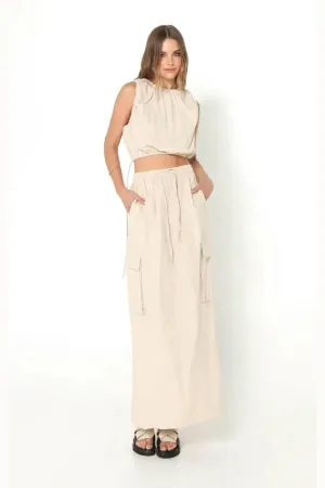MADISON THE LABEL Kasey top - Sand
