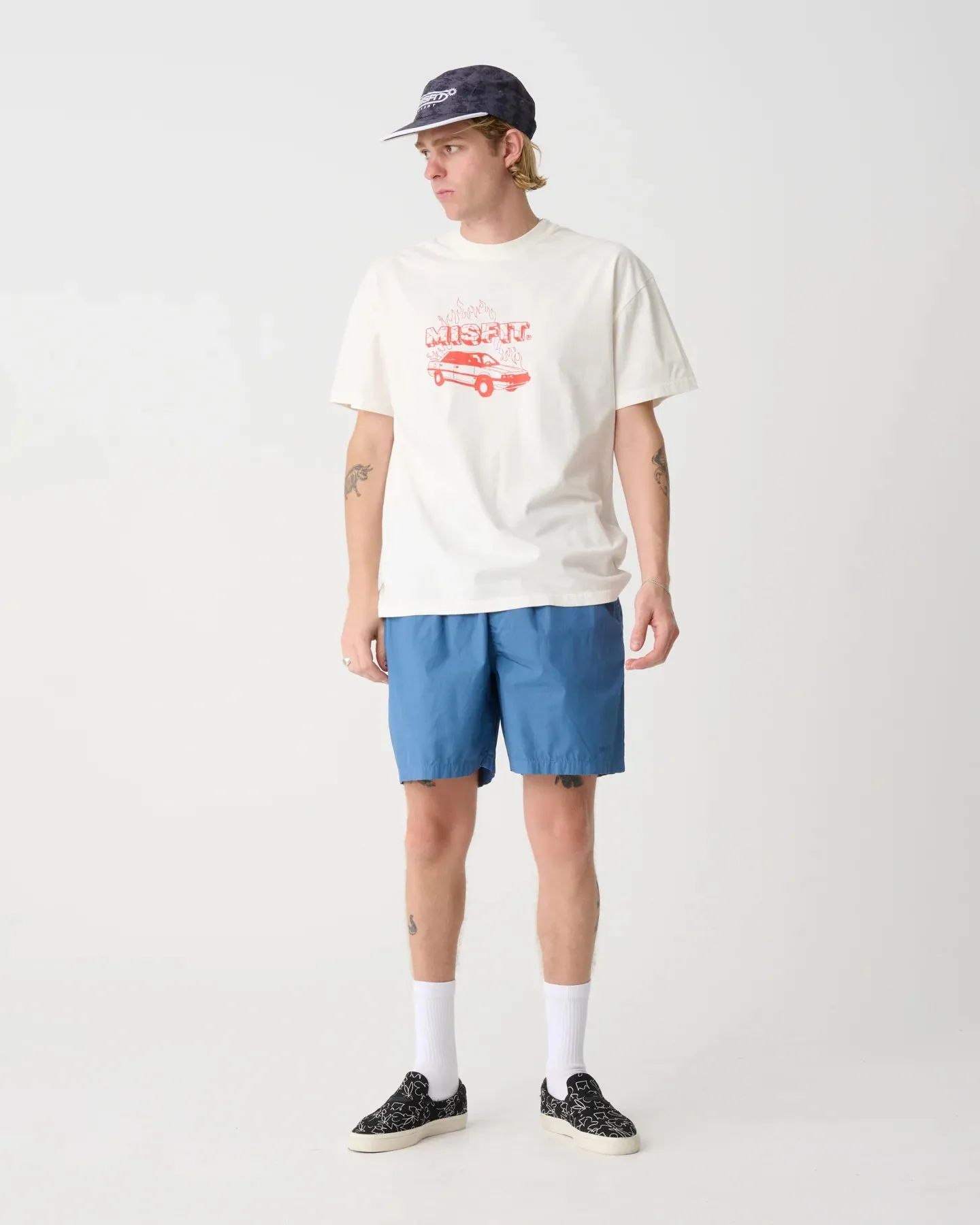 MISFIT Burning desire tee - Thrift white