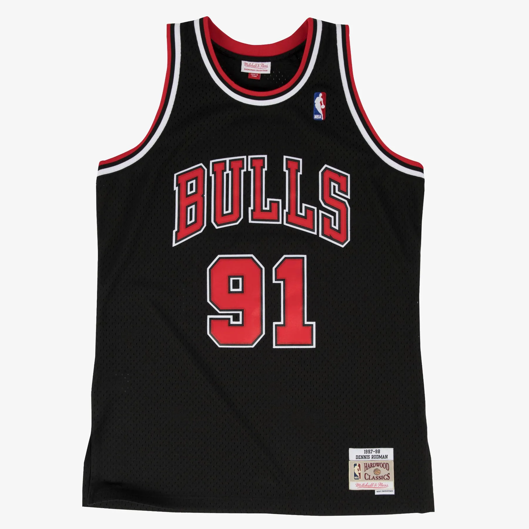 MITCHELL & NESS YTH Rodman dennis Black Chicago Bulls 1997/98  Swingman Player Jersey