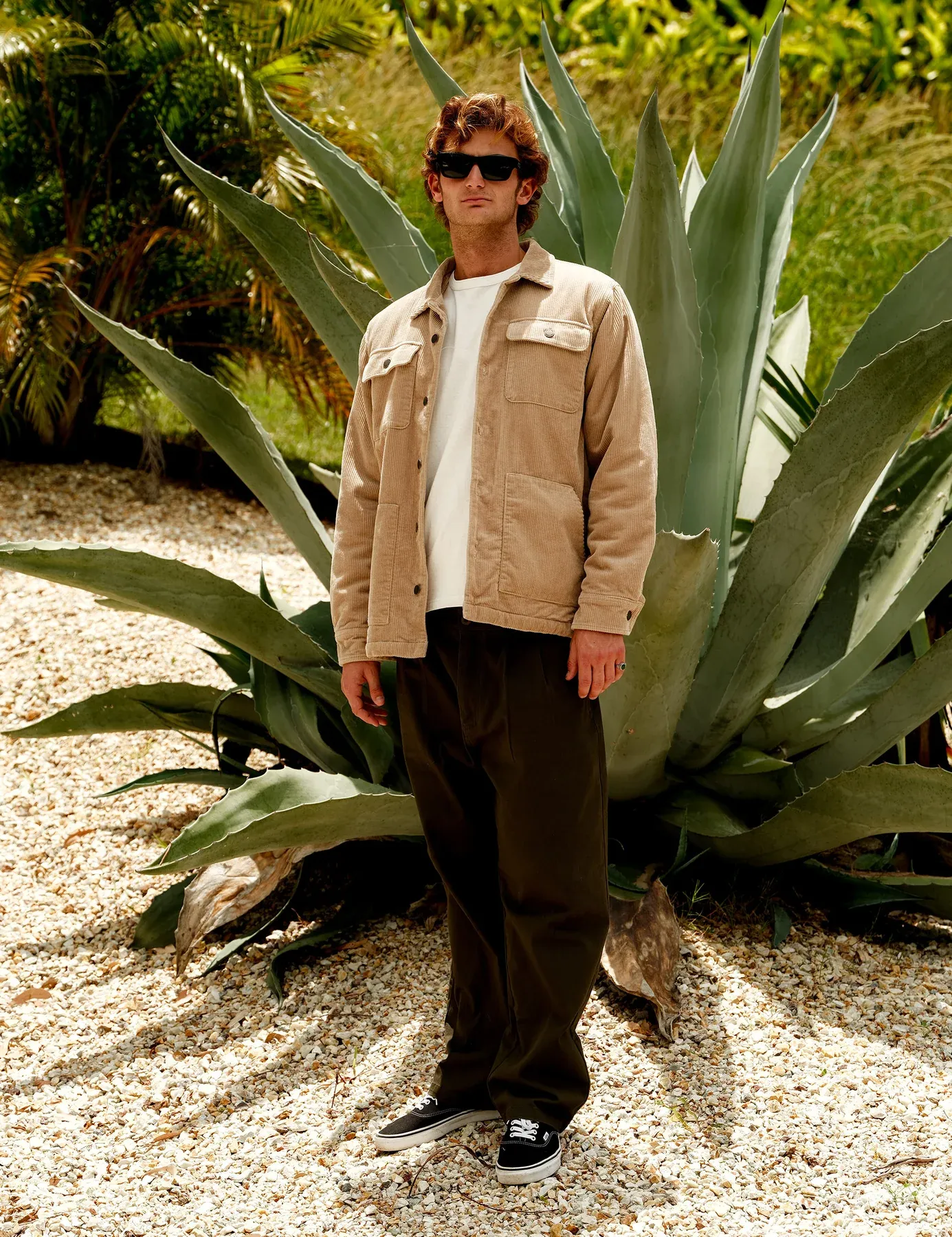 MR SIMPLE Stockyard workers jacket - Stone cord