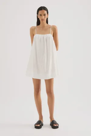 NUDE LUCY Lounge Linen Dress - White