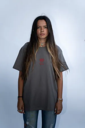 PALMAH self love tee - charcoal
