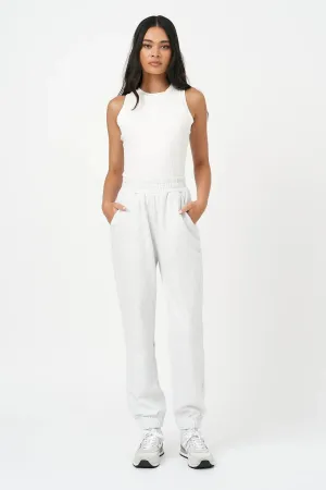RAEF brooks trackpant - white marle