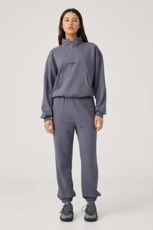 Raef - landon 1/4 zip sweater - washed black