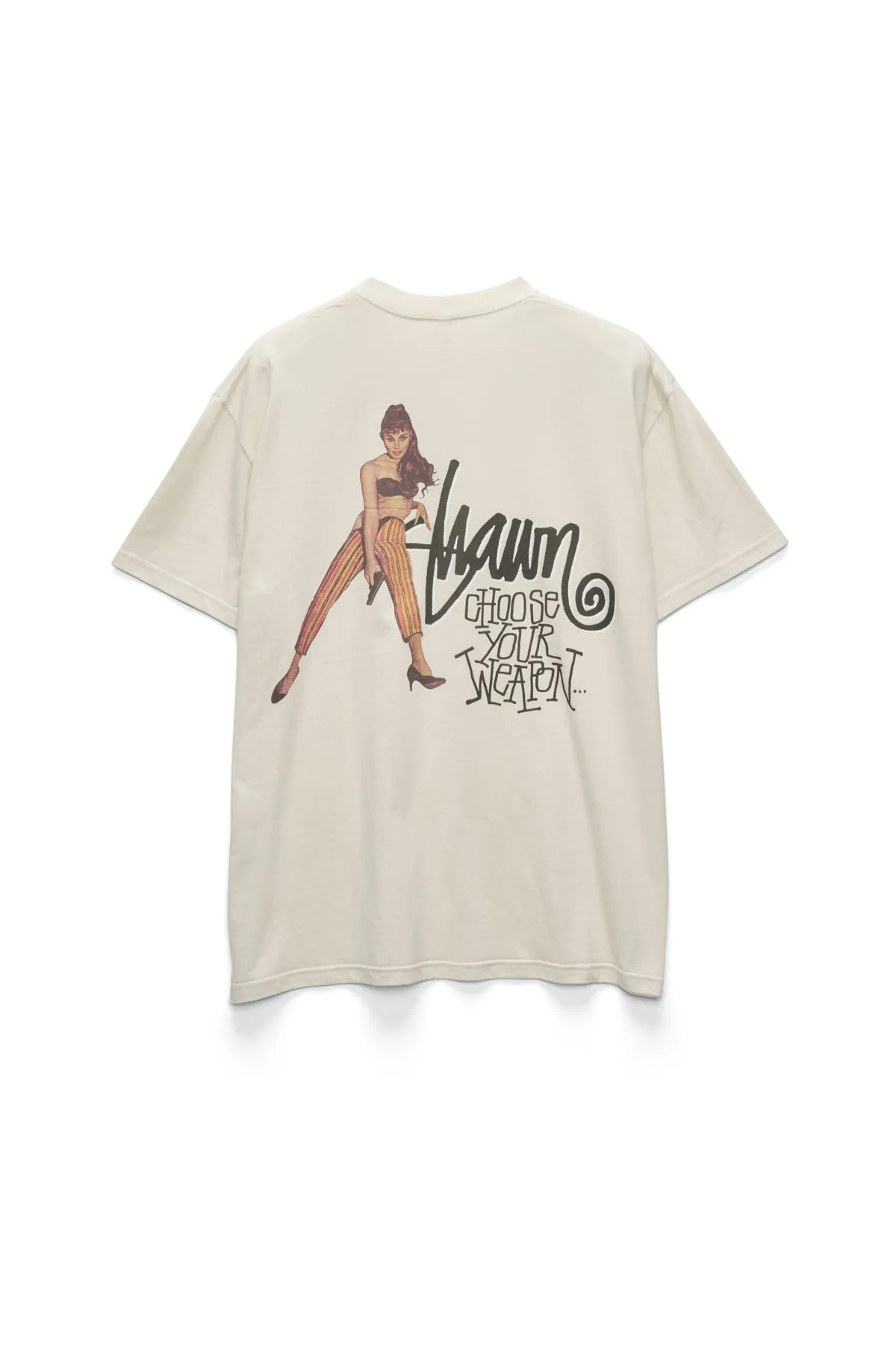 SDOUBLE Choose your weapon tee - White