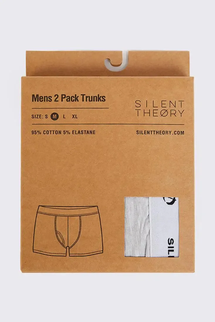 SILENT THEORY Trunks 2pk - Grey marle
