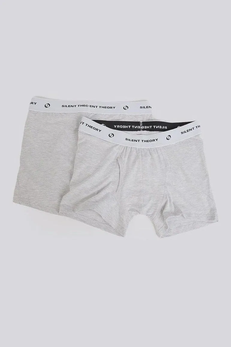 SILENT THEORY Trunks 2pk - Grey marle