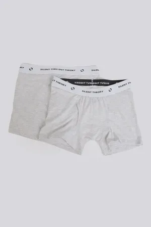 SILENT THEORY Trunks 2pk - Grey marle