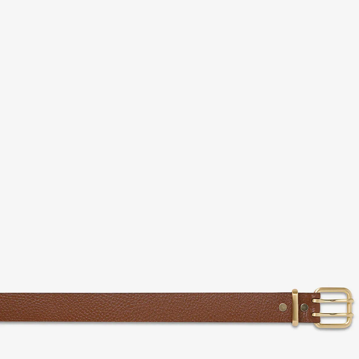 STATUS ANXIETY Barely Moving Belt - Tan/Gold