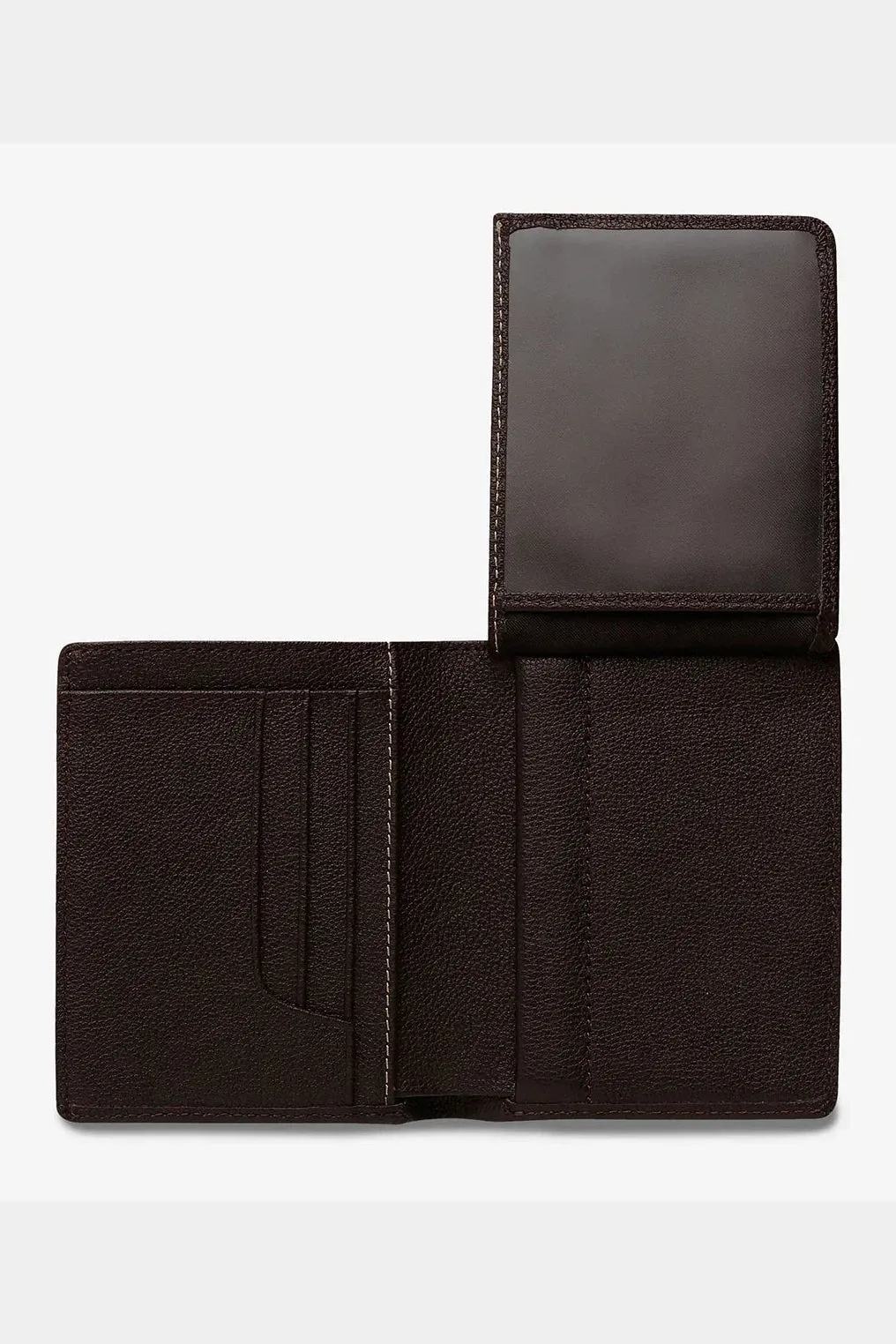 Status anxiety nathaniel wallet - chocolate