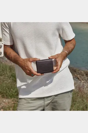 Status anxiety nathaniel wallet - chocolate