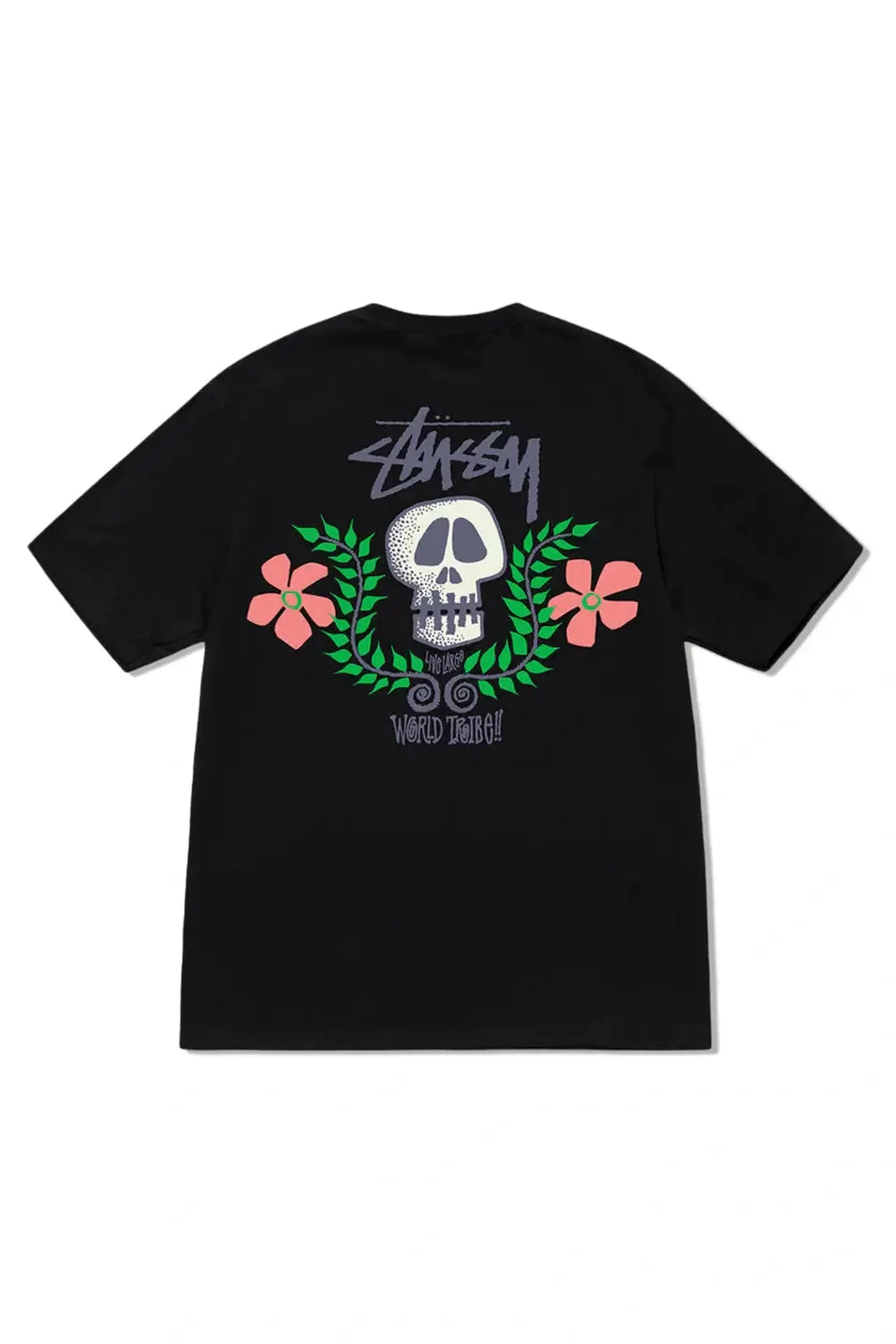 STUSSY Skull crest hw ss tee - Pigment black