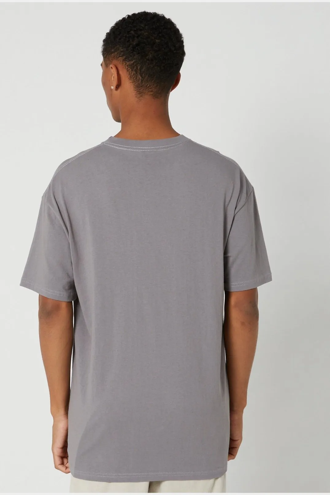 STUSSY - stock chest ss tee - grey