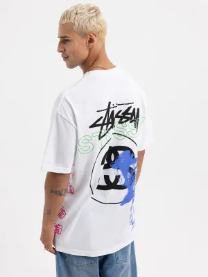 STUSSY Strike hw ss tee - white
