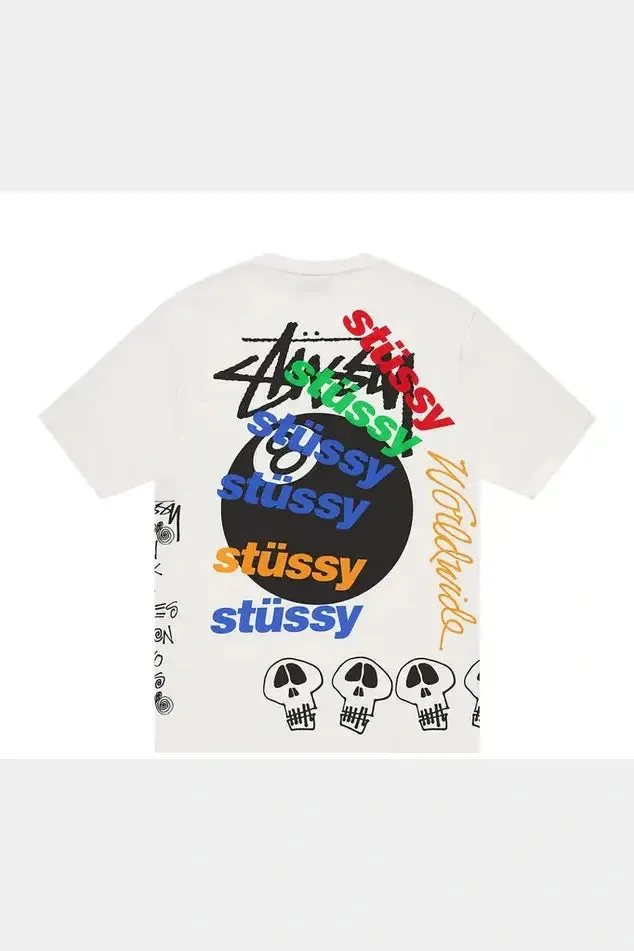 STUSSY test strike ss tee -White