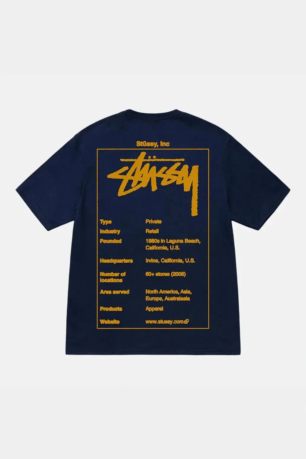 STUSSY Wiki SS tee - Pigment navy blue