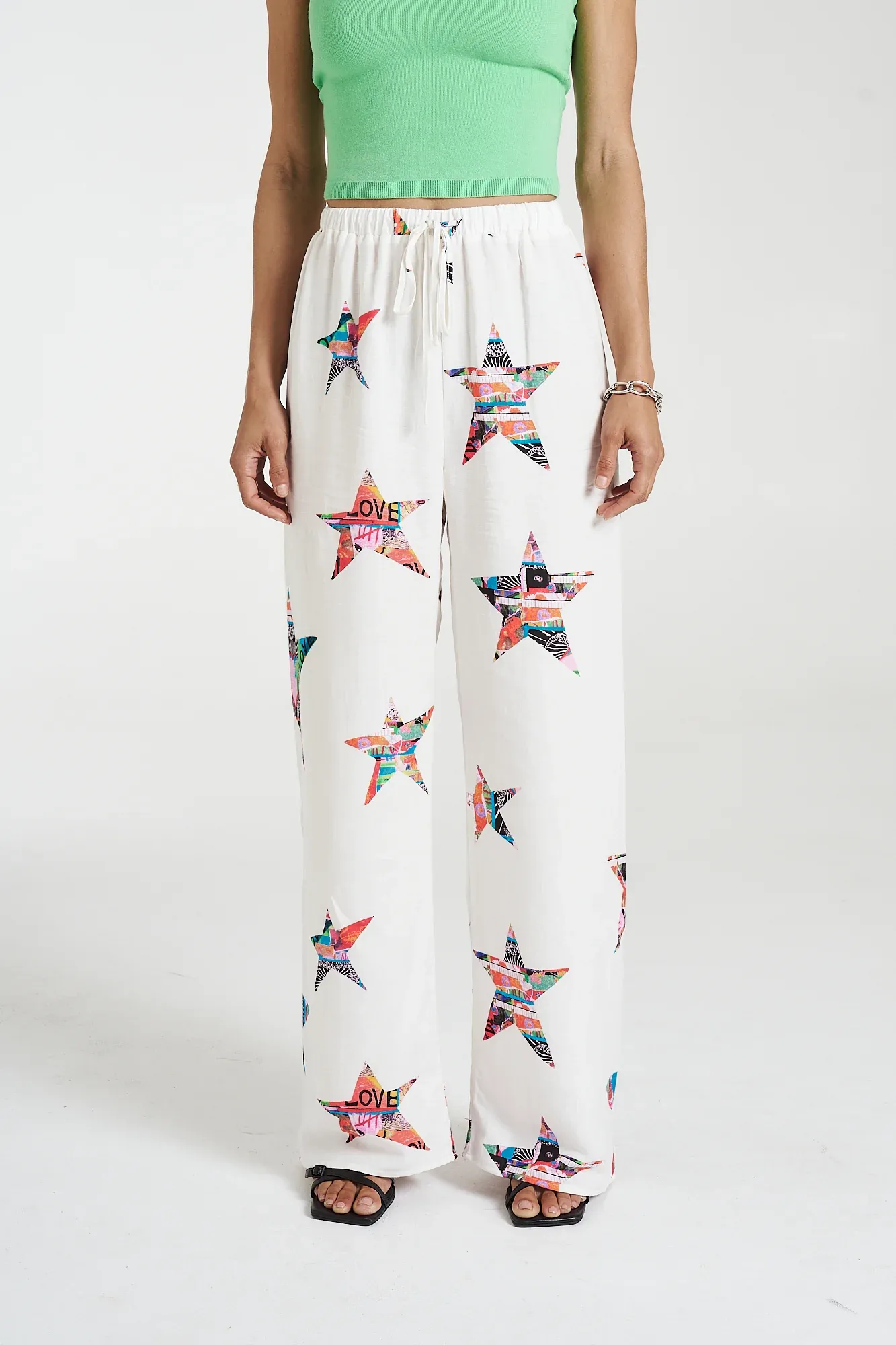 SUMMI SUMMI Elastic waist pants - Star x lovers