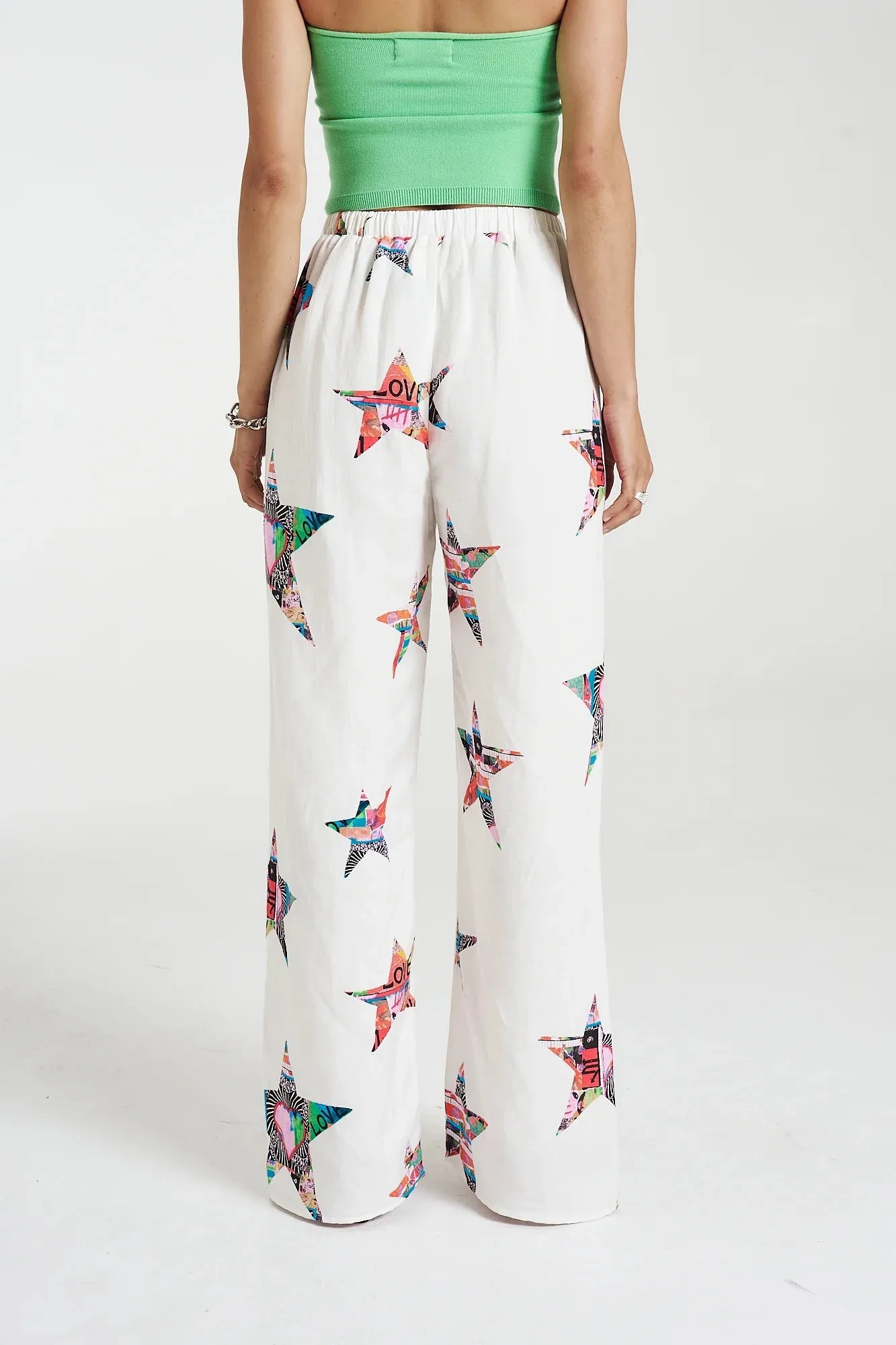SUMMI SUMMI Elastic waist pants - Star x lovers