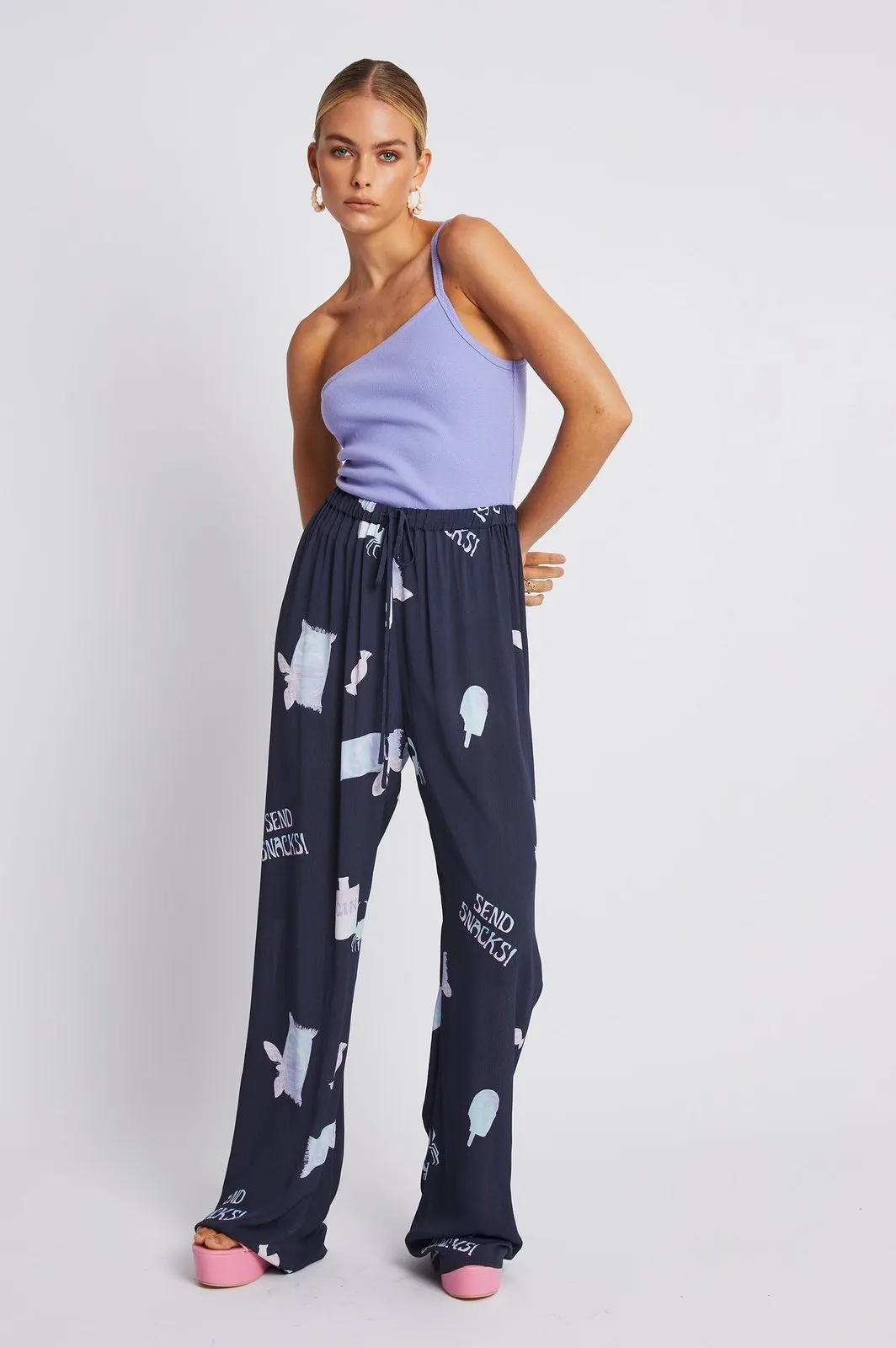 Summi summi one shoulder bodysuit - lilac