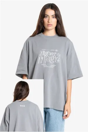 thrills experience magic oversized tee - Washed grey
