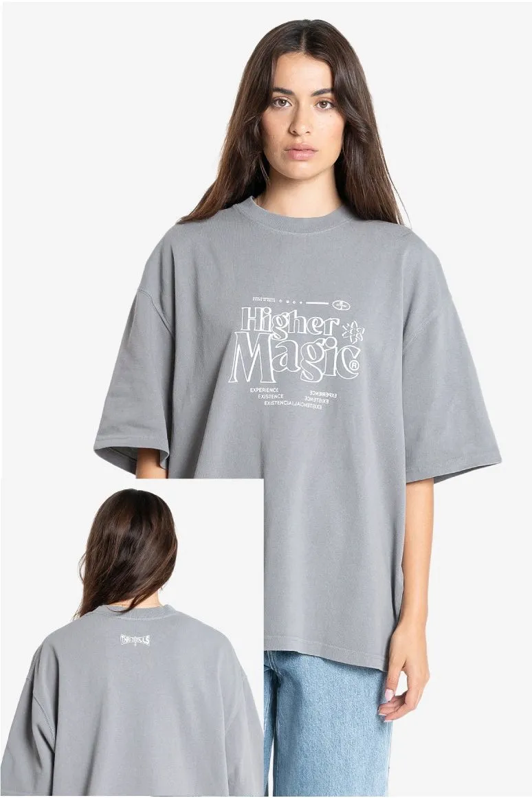 thrills experience magic oversized tee - Washed grey