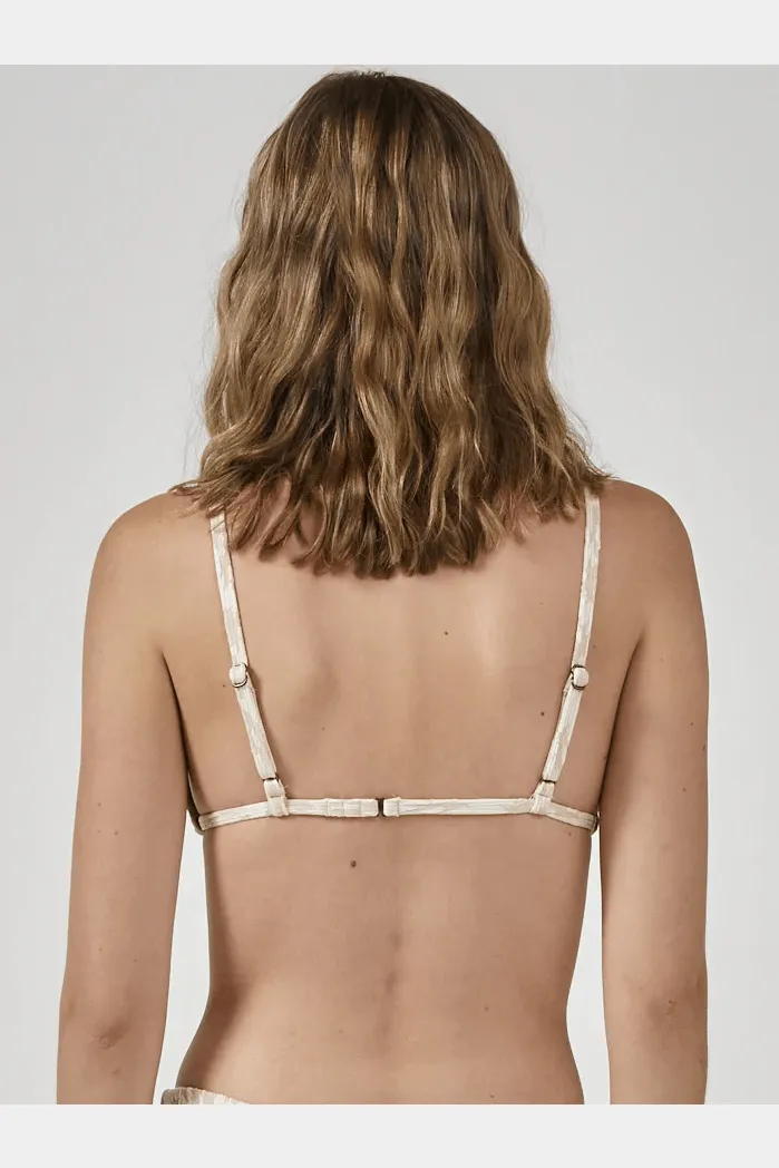 Thrills glitch triangle bikini top - sunlight